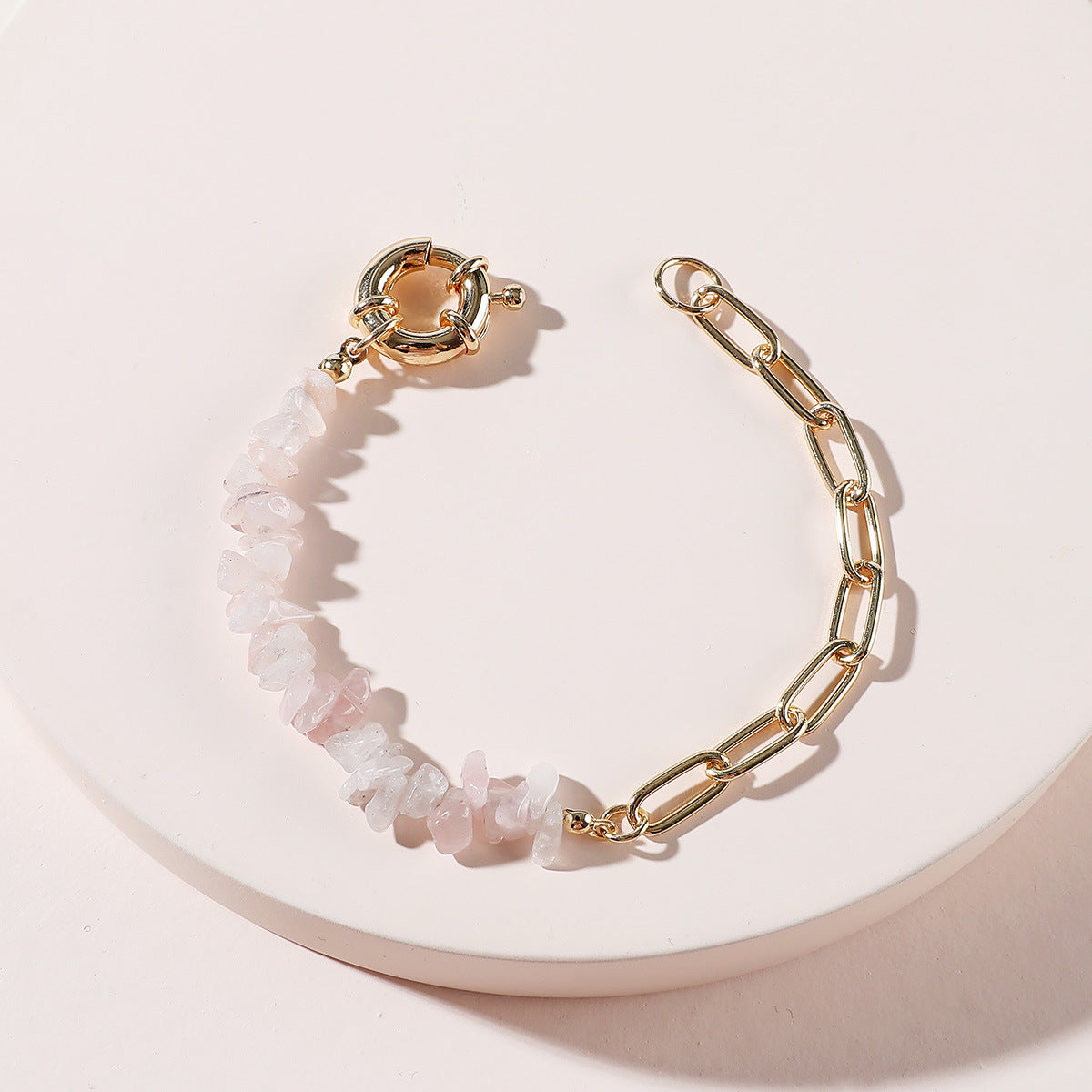 Amethyst Stone Chain Bracelet