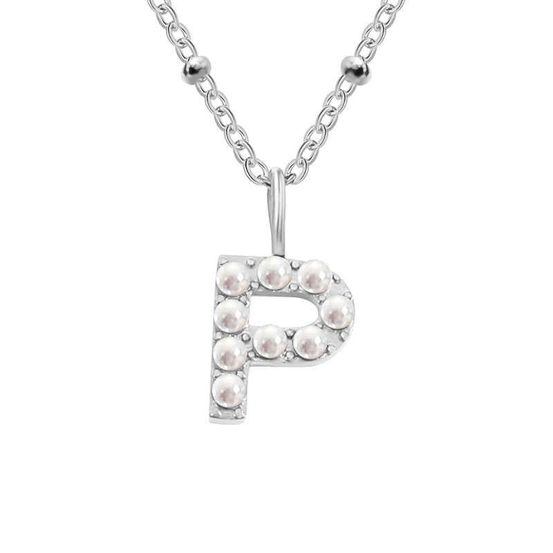 Pearl Letter Pendant