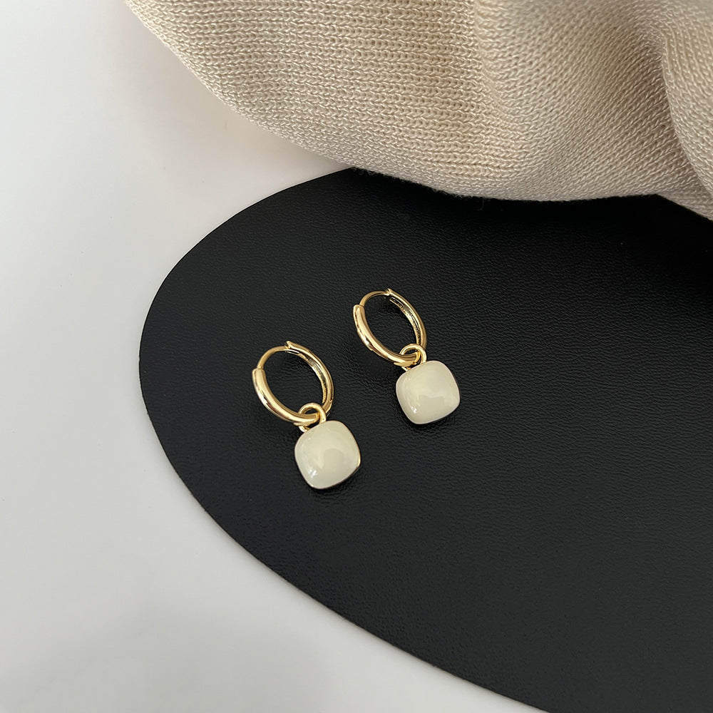 Geometric Square Drop Earrings