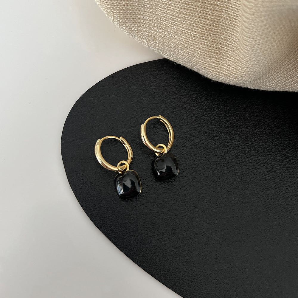 Geometric Square Drop Earrings