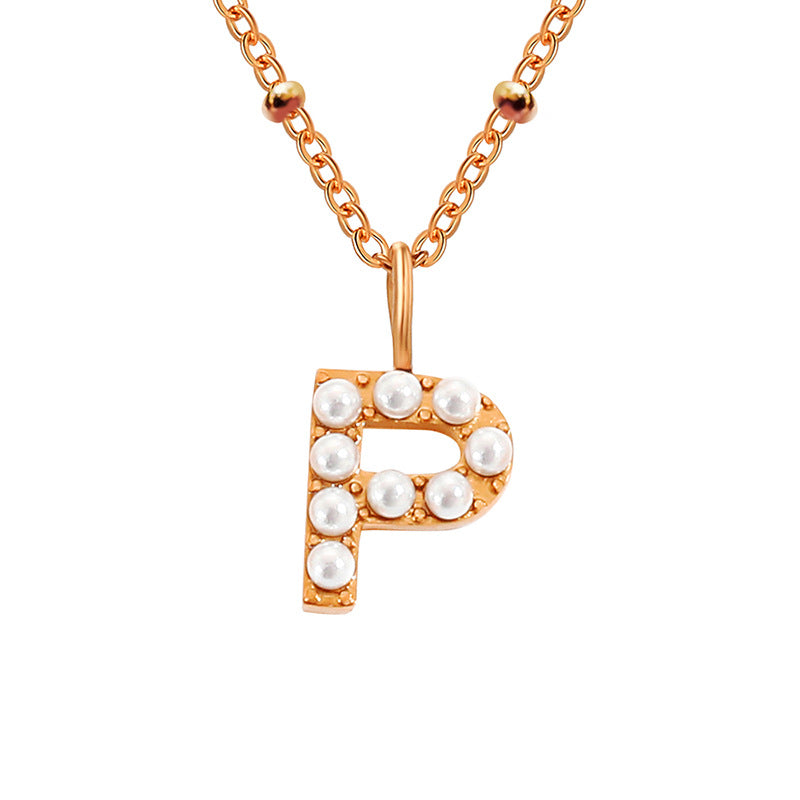 Pearl Letter Pendant