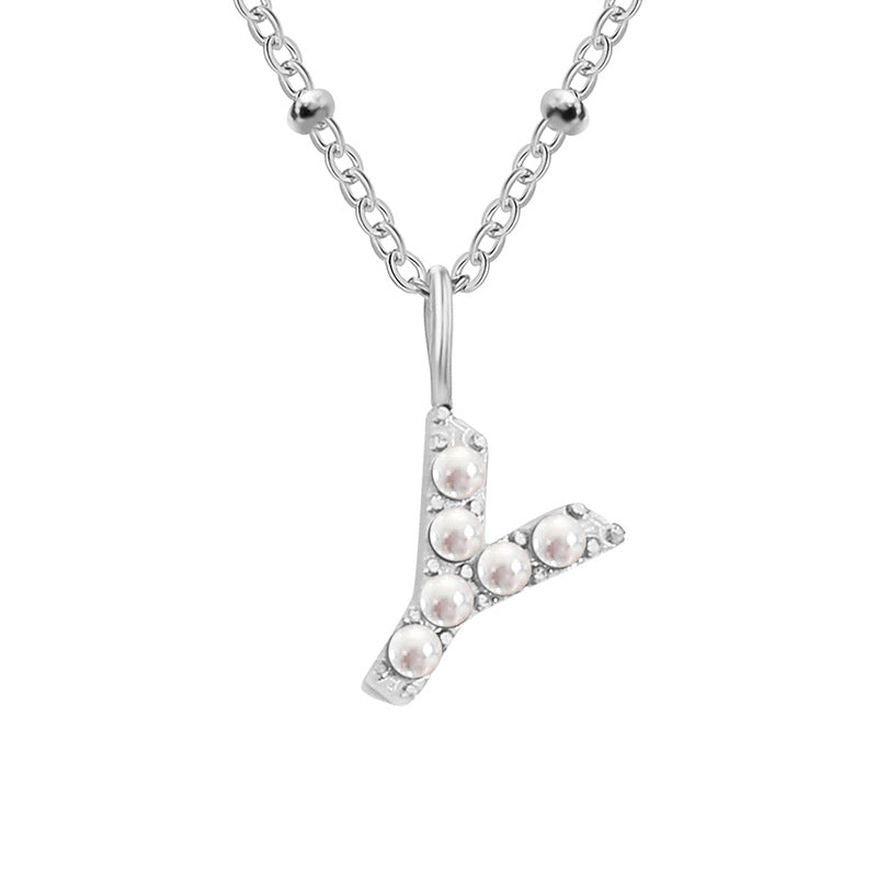 Pearl Letter Pendant