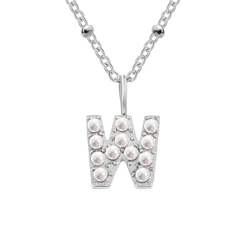 Pearl Letter Pendant