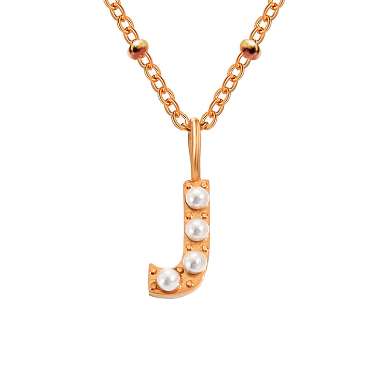 Pearl Letter Pendant