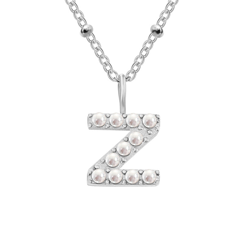 Pearl Letter Pendant