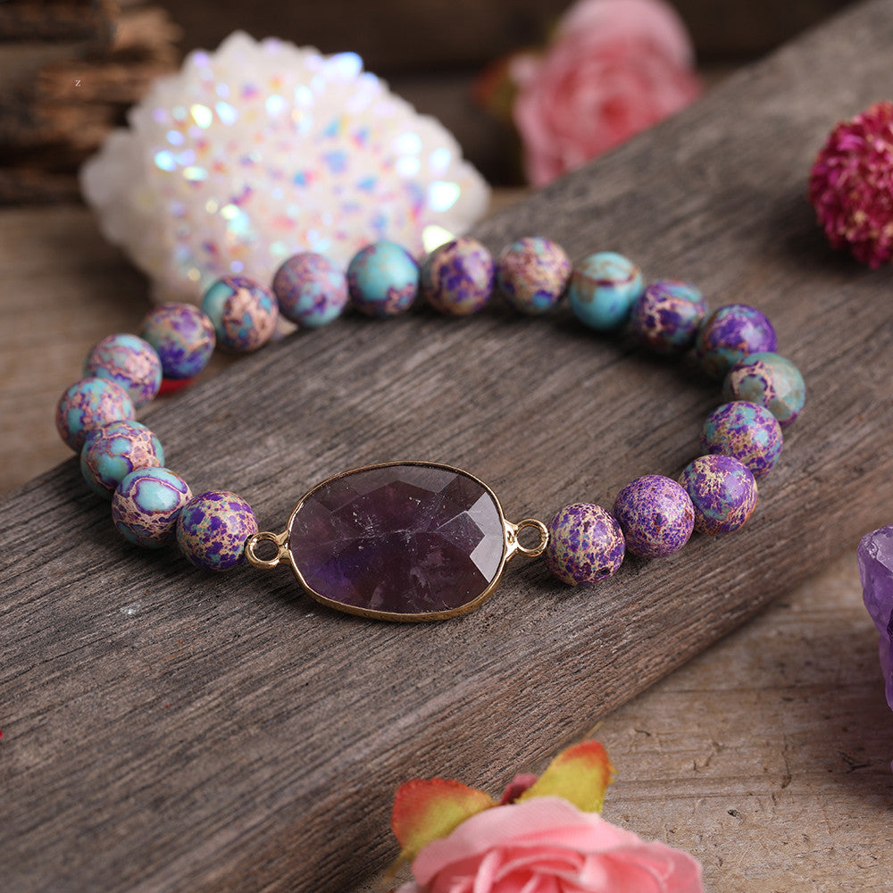 Natural Amethyst Stone Bracelet